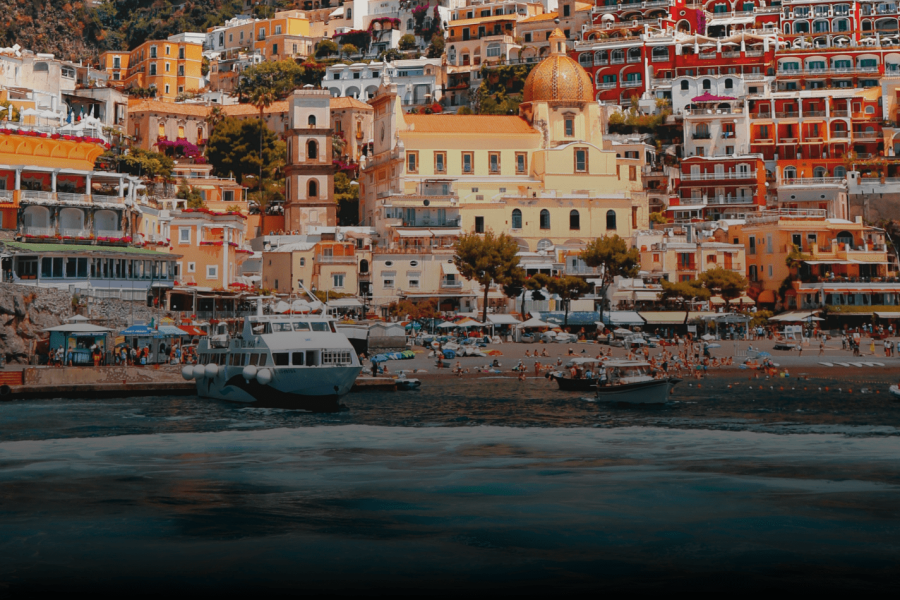 Costa Amalfitana, Roma y España · imagen del recorrido