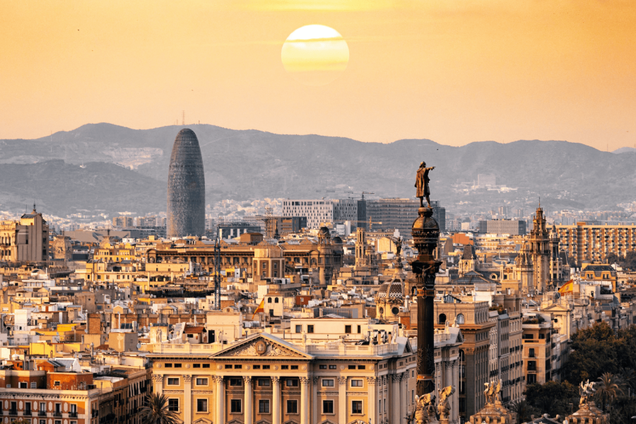 España y Francia · imagen del recorrido