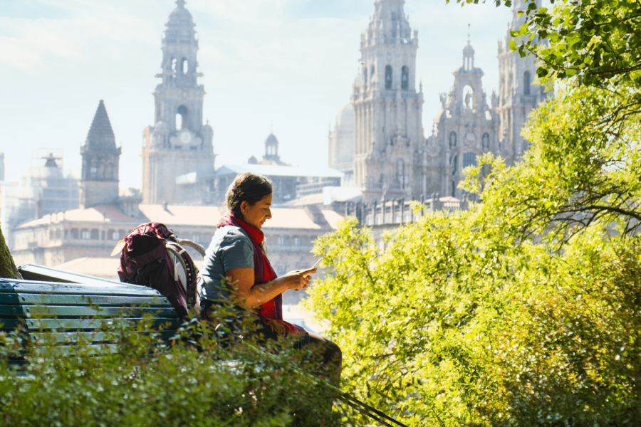 De Roma a Santiago de Compostela · imagen del recorrido